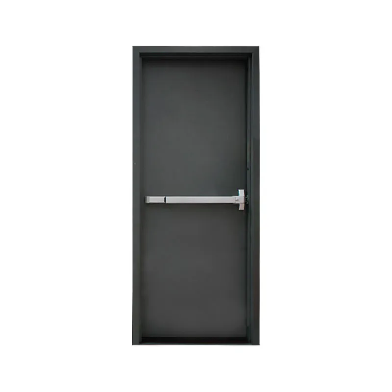 IRON FORGE DOOR STEEL GRAY STAINLESS STEEL FIRE-RATED RIGHT